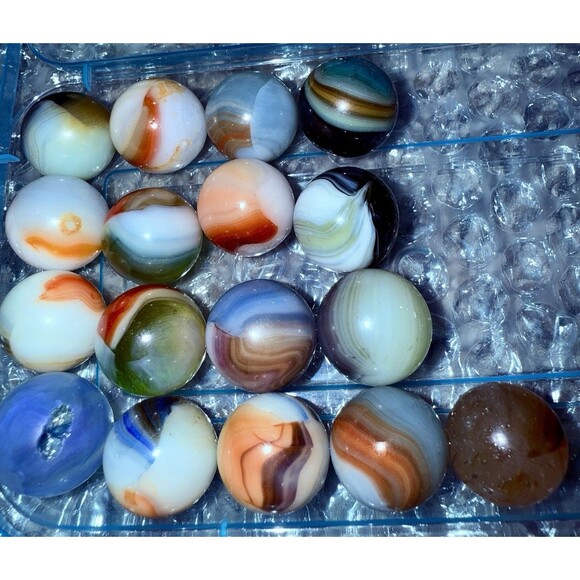 VTG. Master Made Sunbursts Marble Lot Of 37, Rare Collection - Picture 3 of 16